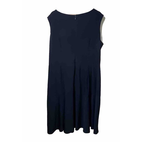 Lane Bryant NWT ORG $69 Party Silky Dress Women 22 24 Navy Sleeveless - Picture 3 of 11